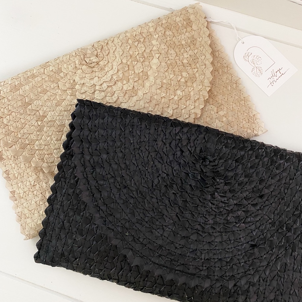 Women’s Straw Clutch | Bali Clutch | Straw Summer Clutch | Rattan Clutch - Picture 4 of 6